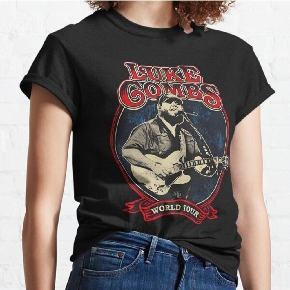Luke Combs World Tour Concert Fan Retro Graphic Unisex T-Shirt
